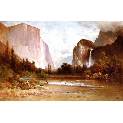 Piute indians fishing in yosemite