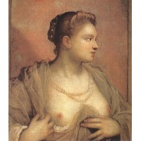 Portrait of a Woman Revealing her Breasts