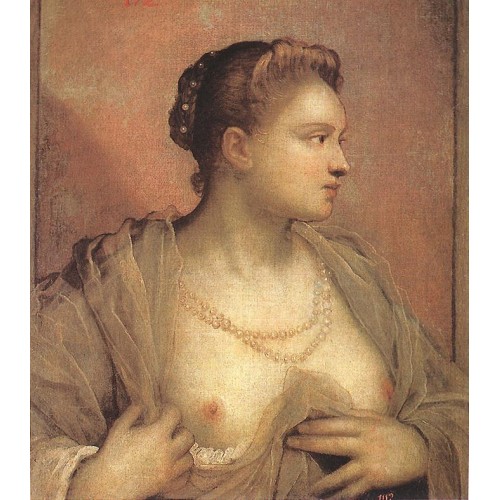 Portrait of a Woman Revealing her Breasts