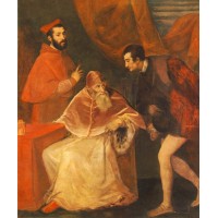 Pope Paul III and his Cousins Alessandro and Ottavio Farnese