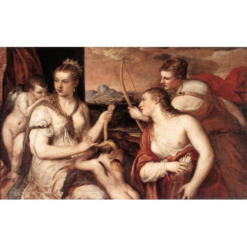 Venus Blindfolding Cupid