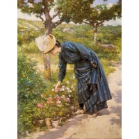 Lady in a Garden