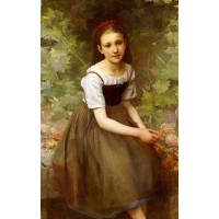 A Girl with Flowers