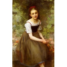 A Girl with Flowers