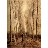 Avenue of poplars