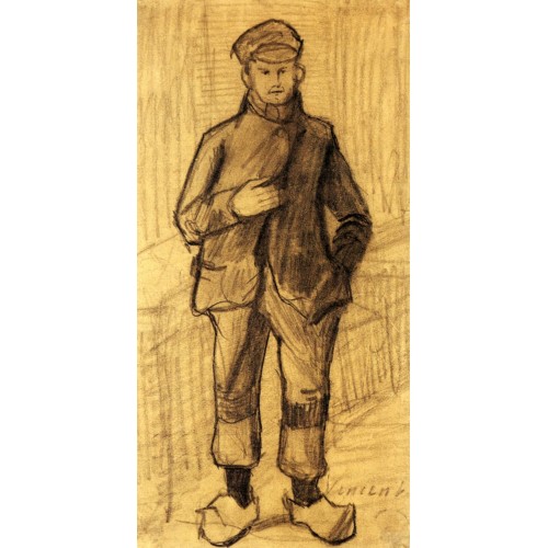 Boy with cap and clogs