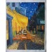 Cafe terrace at night - oil painting reproduction