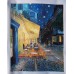 Cafe terrace at night - oil painting reproduction