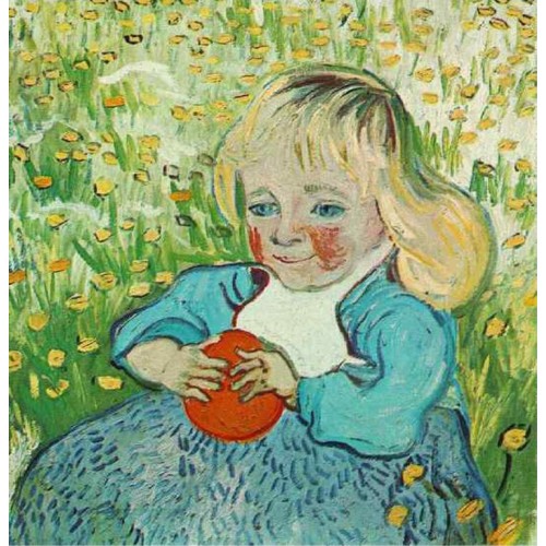 Child with orange