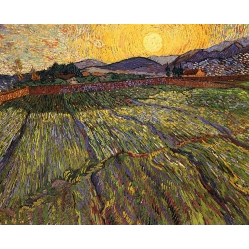 Enclosed Field with Rising Sun