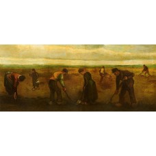 Farmers Planting Potatoes