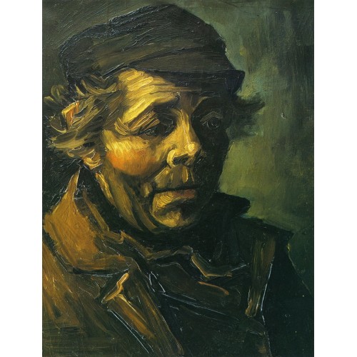 Head of a peasant study for the potato eaters