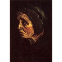Head of a peasant woman with dark cap 2
