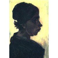Head of a peasant woman with dark cap 3
