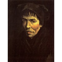 Head of a peasant woman with dark cap 4