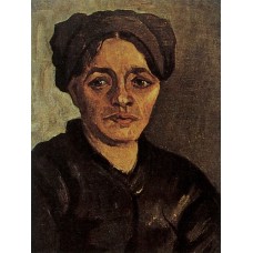 Head of a peasant woman with dark cap 5