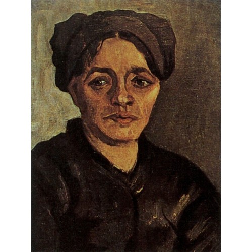 Head of a peasant woman with dark cap 5