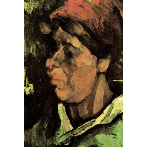 Head of a peasant woman with dark cap 7