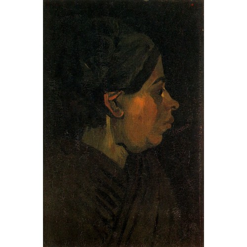 Head of a peasant woman with dark cap 8