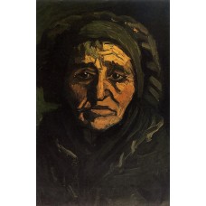 Head of a Peasant Woman with Greenish Lace Cap