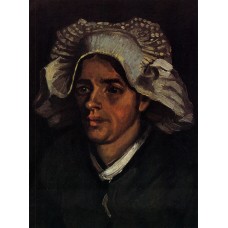 Head of a peasant woman with white cap 10