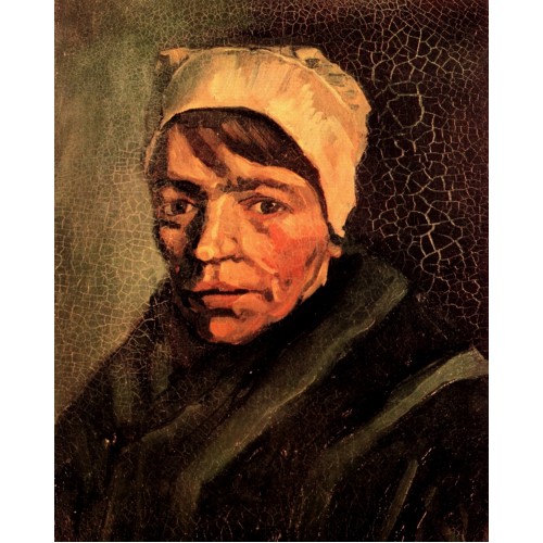 Head of a peasant woman with white cap 11