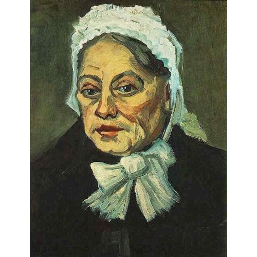 Head of an Old Woman with White Cap