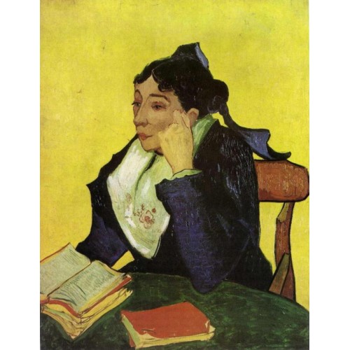 L'Arlesien Madame Ginoux with Books