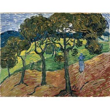 Landscape with trees and figures