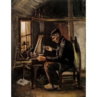 Man winding yarn