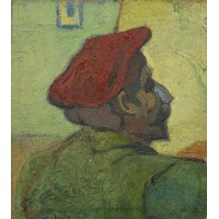 Paul gauguin man in a red beret