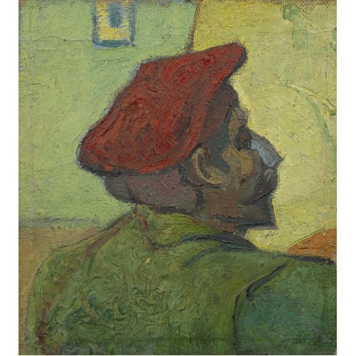 Paul gauguin man in a red beret