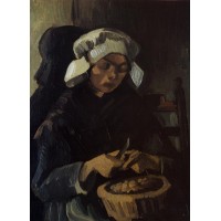 Peasant Woman Peeling Potatoes Neunen