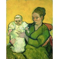 Portrait of madame augustine roulin and baby marcelle