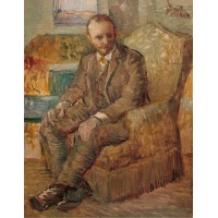 Portrait of the art dealer alexander reid sitting in an easy chair