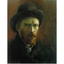 Self Portrait with Dark Felt Hat