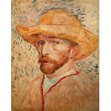 Self Portrait with Straw Hat 1