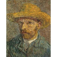 Self Portrait with Straw Hat 3