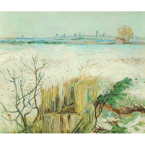 Snowy Landscape with Arles in the Background