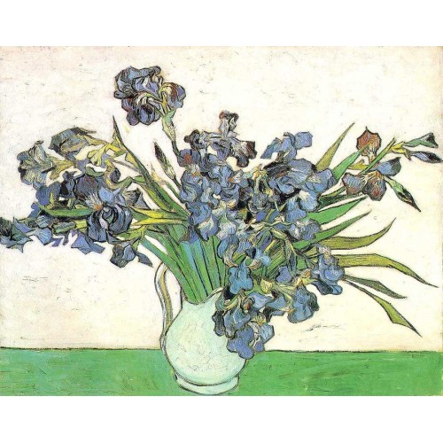 Still Life Vase with Irises