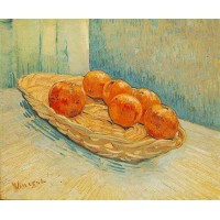 Still Life with Basket of Six Oranges