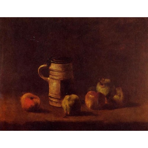 Still Life with Beer Mug and Fruit