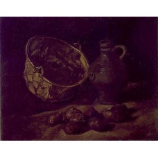 Still Life with Copper Kettle Jar and Potatoes