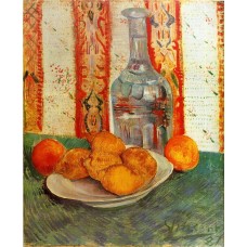 Still Life with Decanter and Lemons on a Plate