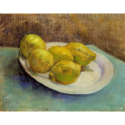 Still Life with Lemons on a Plate