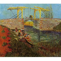 The Langlois Bridge at Arles with Women Washing 2