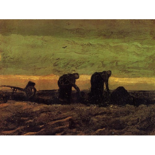 Two Peasant Women in the Peat Fields