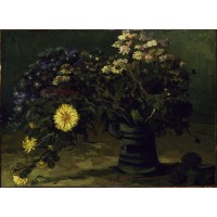 Vase with daisies