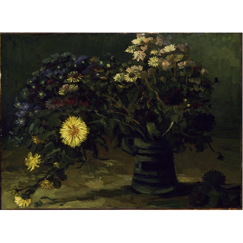 Vase with daisies