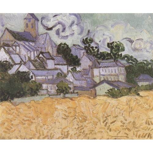 View of auvers with church